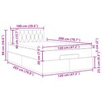 Casa si Gradina - Mobilier - Paturi si accesorii - Paturi - Cadru pat otoman cu saltea, catifea neagra 120x200 cm - Infinity.ro