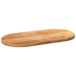 Casa si Gradina - Mobilier - Feronerie si accesorii mobila - Blat de masa maro deschis 120x60x4 cm lemn masiv de stejar oval - Infinity.ro