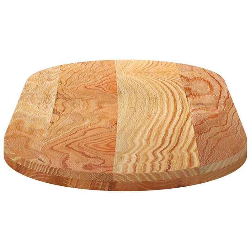 Casa si Gradina - Mobilier - Feronerie si accesorii mobila - Blat de masa maro deschis 120x60x4 cm lemn masiv de stejar oval - Infinity.ro