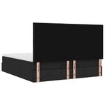 Casa si Gradina - Mobilier - Paturi si accesorii - Paturi - Cadru de pat otoman cu saltea tesatura neagra 160x200cm - Infinity.ro