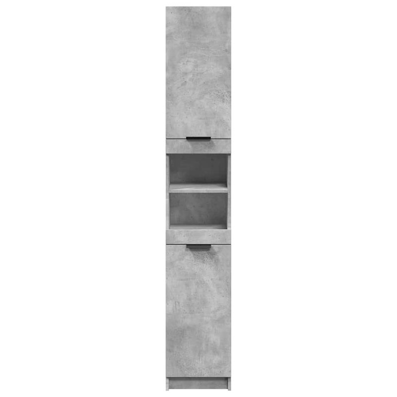 Casa si Gradina - Mobilier - Mobilier baie - Corpuri baie - Dulap de baie, gri beton, 32x34x188,5 cm, lemn compozit - Infinity.ro