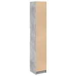 Casa si Gradina - Mobilier - Mobilier baie - Corpuri baie - Dulap de baie, gri beton, 32x34x188,5 cm, lemn compozit - Infinity.ro