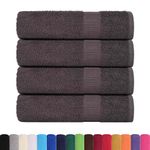 Casa si Gradina - Textile si covoare - Textile baie - Prosoape - Prosoape de baie 4 buc Antracit 100x150 cm 360 g/m² 100% bumbac - Infinity.ro