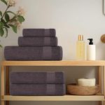 Casa si Gradina - Textile si covoare - Textile baie - Prosoape - Prosoape de baie 4 buc Antracit 100x150 cm 360 g/m² 100% bumbac - Infinity.ro