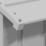 Petshop - Accesorii petshop - Culcusuri si custi - Custi interior si exterior - Casa pentru caini cu acoperis 83x130x85 cm otel galvanizat, gri - Infinity.ro