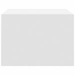 Casa si Gradina - Mobilier - Comode si corpuri - Noptiere - Noptiere montate pe perete cu lumini LED, 2 buc., alb - Infinity.ro