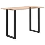 Casa si Gradina - Mobilier - Feronerie si accesorii mobila - Picioare pentru masuta de cafea in forma de U 2 buc Negru Otel - Infinity.ro