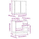 Casa si Gradina - Mobilier - Seturi de mobilier - Seturi baie - Set mobilier de baie, 2 piese, stejar sonoma, lemn prelucrat - Infinity.ro