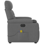 Ingrijire personala si Cosmetice - Sanatate si wellness - Articole wellness - Fotolii de masaj - Fotoliu electric de masaj rabatabil, gri inchis, textil - Infinity.ro