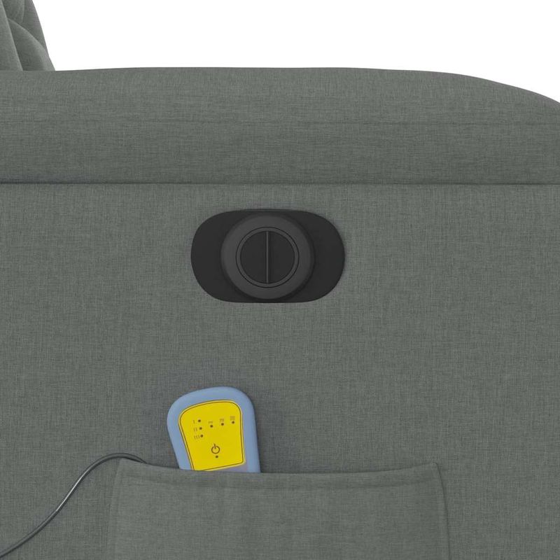 Ingrijire personala si Cosmetice - Sanatate si wellness - Articole wellness - Fotolii de masaj - Fotoliu electric de masaj rabatabil, gri inchis, textil - Infinity.ro