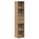 Casa si Gradina - Mobilier - Biblioteci si rafturi - Biblioteci - Biblioteca, stejar artizanal, 36x30x171 cm, lemn prelucrat - Infinity.ro