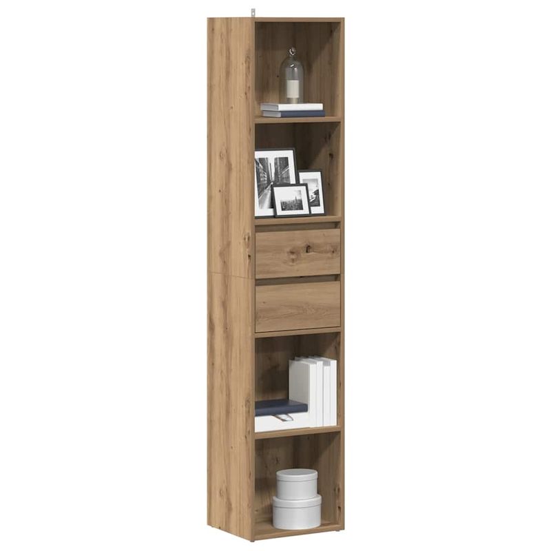 Casa si Gradina - Mobilier - Biblioteci si rafturi - Biblioteci - Biblioteca, stejar artizanal, 36x30x171 cm, lemn prelucrat - Infinity.ro