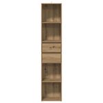 Casa si Gradina - Mobilier - Biblioteci si rafturi - Biblioteci - Biblioteca, stejar artizanal, 36x30x171 cm, lemn prelucrat - Infinity.ro