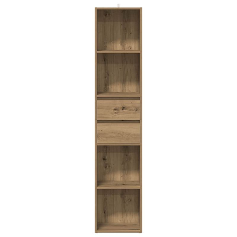 Casa si Gradina - Mobilier - Biblioteci si rafturi - Biblioteci - Biblioteca, stejar artizanal, 36x30x171 cm, lemn prelucrat - Infinity.ro