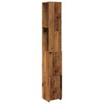 Casa si Gradina - Mobilier - Mobilier baie - Comode baie - Dulap de baie, lemn vechi, 25x25x170 cm, PAL - Infinity.ro