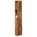 Casa si Gradina - Mobilier - Mobilier baie - Comode baie - Dulap de baie, lemn vechi, 25x25x170 cm, PAL - Infinity.ro