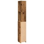 Casa si Gradina - Mobilier - Mobilier baie - Comode baie - Dulap de baie, lemn vechi, 25x25x170 cm, PAL - Infinity.ro