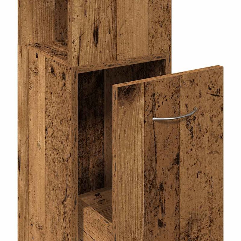 Casa si Gradina - Mobilier - Mobilier baie - Comode baie - Dulap de baie, lemn vechi, 25x25x170 cm, PAL - Infinity.ro