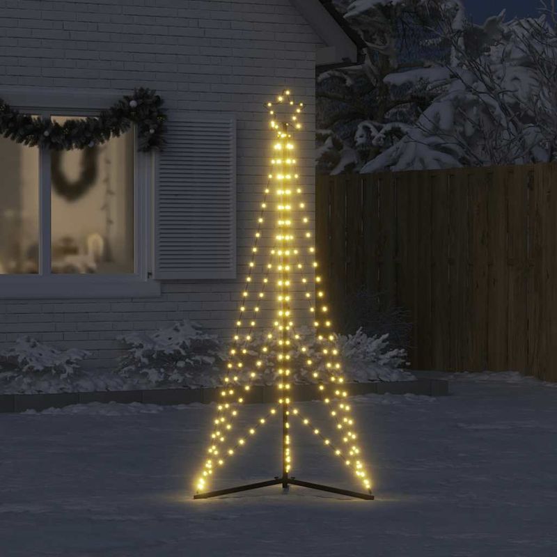 Casa si Gradina - Decoratiuni - Decoratiuni de sezon - Instalatie brad de Craciun 363 LED-uri, alb cald, 180 cm - Infinity.ro