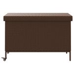Casa si Gradina - Gradina si terasa - Mobilier exterior - Dulapuri si lazi depozitare exterior - Lada depozitare de gradina cu roti, maro 110x55x73 cm poliratan - Infinity.ro