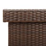 Casa si Gradina - Gradina si terasa - Mobilier exterior - Dulapuri si lazi depozitare exterior - Lada depozitare de gradina cu roti, maro 110x55x73 cm poliratan - Infinity.ro