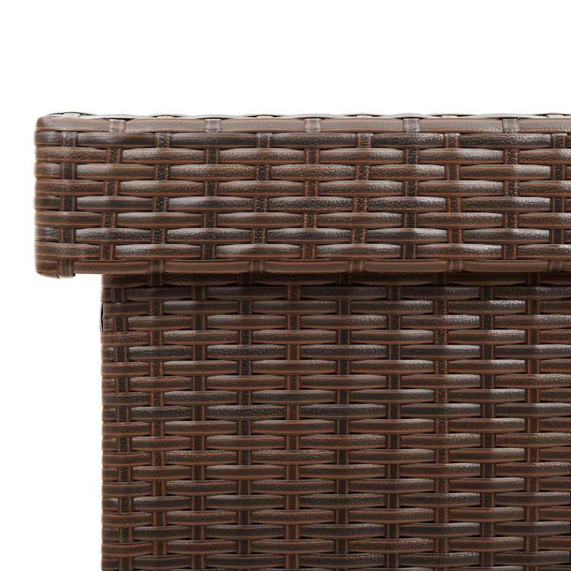 Casa si Gradina - Gradina si terasa - Mobilier exterior - Dulapuri si lazi depozitare exterior - Lada depozitare de gradina cu roti, maro 110x55x73 cm poliratan - Infinity.ro