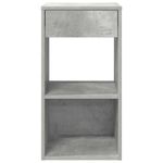 Casa si Gradina - Mobilier - Comode si corpuri - Noptiere - Noptiera cu sertar gri beton 35x34x66,5 cm - Infinity.ro