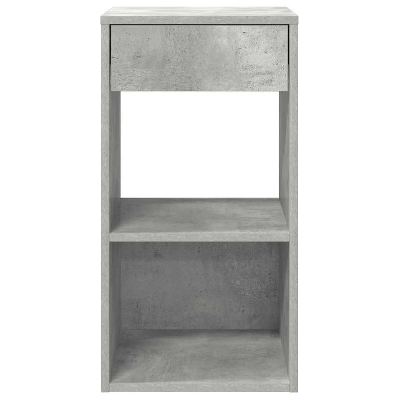 Casa si Gradina - Mobilier - Comode si corpuri - Noptiere - Noptiera cu sertar gri beton 35x34x66,5 cm - Infinity.ro