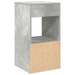 Casa si Gradina - Mobilier - Comode si corpuri - Noptiere - Noptiera cu sertar gri beton 35x34x66,5 cm - Infinity.ro