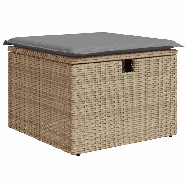 Casa si Gradina - Gradina si terasa - Mobilier exterior - Seturi mobila gradina - Set canapele de gradina cu perne, 5 piese, bej, poliratan - Infinity.ro