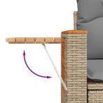 Casa si Gradina - Gradina si terasa - Mobilier exterior - Seturi mobila gradina - Set canapele de gradina cu perne, 5 piese, bej, poliratan - Infinity.ro