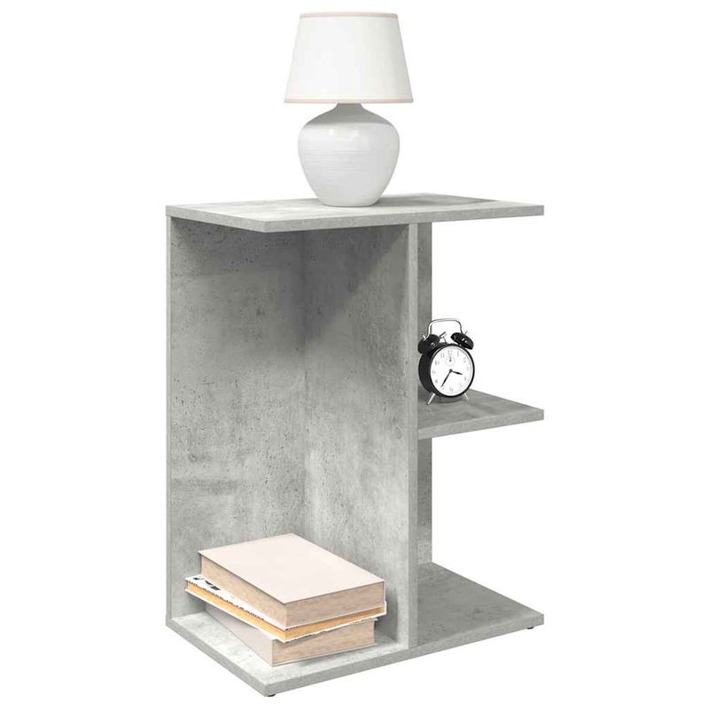 Casa si Gradina - Mobilier - Comode si corpuri - Noptiere - Noptiere 2 buc Beton Gri 46,5x29x61 cm Lemn prelucrat - Infinity.ro