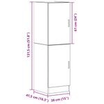 Casa si Gradina - Mobilier - Comode si corpuri - Corpuri bucatarie - Dulap bucatarie stejar Sonoma, 38x41,5x131,5 cm, lemn prelucrat - Infinity.ro