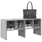 Casa si Gradina - Mobilier - Organizare si depozitare - Cuiere - Suport pantofi stivuibil, gri Sonoma 89,5x30x40 cm - Infinity.ro