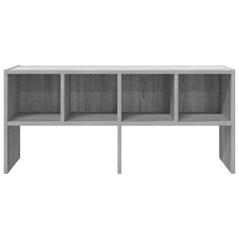 Casa si Gradina - Mobilier - Organizare si depozitare - Cuiere - Suport pantofi stivuibil, gri Sonoma 89,5x30x40 cm - Infinity.ro