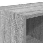 Casa si Gradina - Mobilier - Organizare si depozitare - Cuiere - Suport pantofi stivuibil, gri Sonoma 89,5x30x40 cm - Infinity.ro