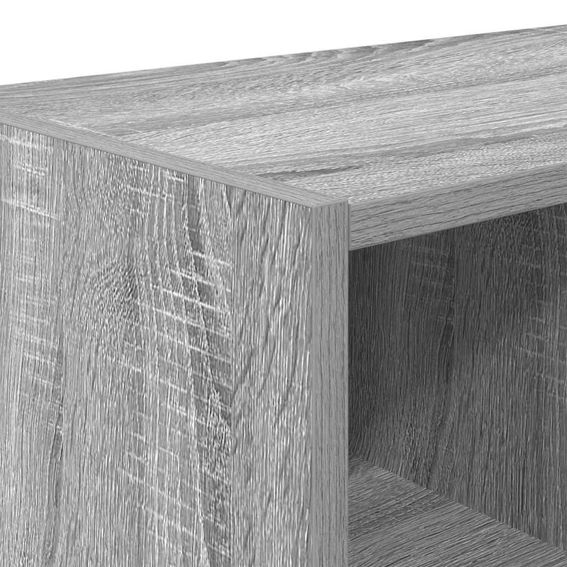 Casa si Gradina - Mobilier - Organizare si depozitare - Cuiere - Suport pantofi stivuibil, gri Sonoma 89,5x30x40 cm - Infinity.ro