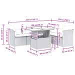 Casa si Gradina - Gradina si terasa - Mobilier exterior - Seturi mobila gradina - Set canapele de gradina cu perne, 7piese gri deschis poliratan - Infinity.ro