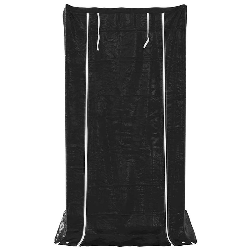 Casa si Gradina - Termice - Sobe, Seminee si accesorii - Accesorii seminee si sobe - Raft pentru lemn de foc cu capac de ploaie otel galvanizat, mărime 100x100x200 cm - Infinity.ro