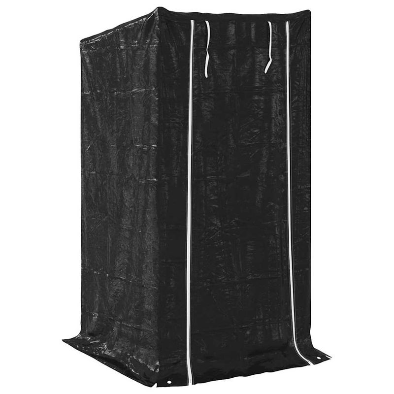 Casa si Gradina - Termice - Sobe, Seminee si accesorii - Accesorii seminee si sobe - Raft pentru lemn de foc cu capac de ploaie otel galvanizat, mărime 100x100x200 cm - Infinity.ro