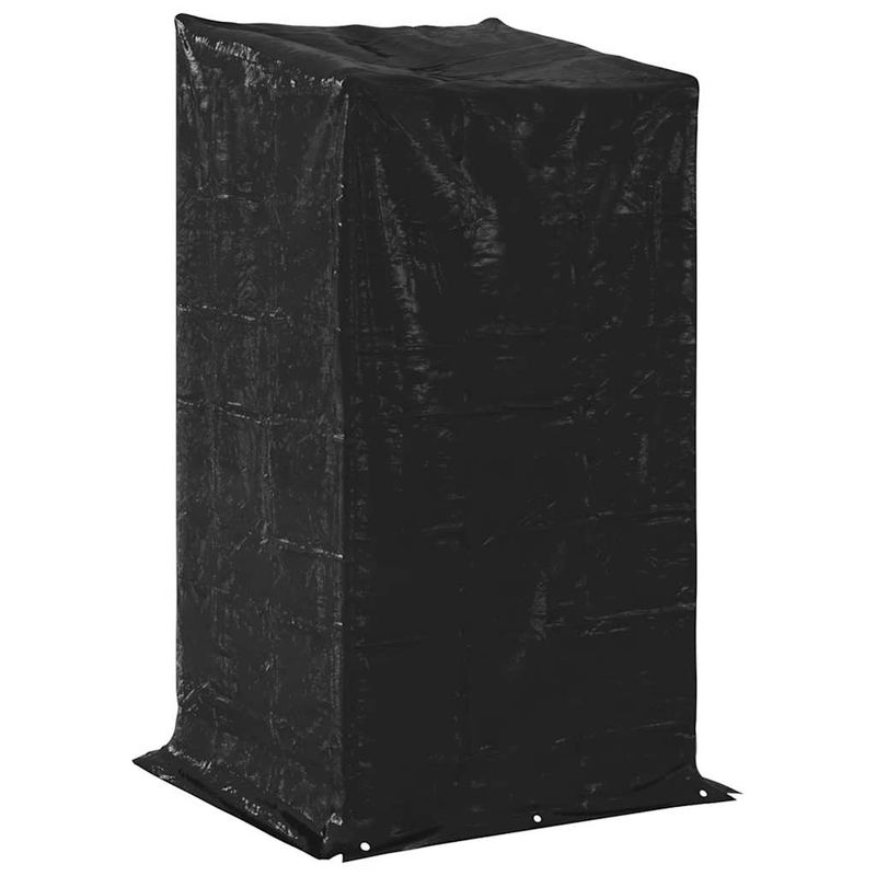 Casa si Gradina - Termice - Sobe, Seminee si accesorii - Accesorii seminee si sobe - Raft pentru lemn de foc cu capac de ploaie otel galvanizat, mărime 100x100x200 cm - Infinity.ro