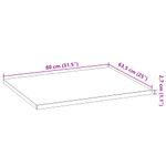 Casa si Gradina - Mobilier - Comode si corpuri - Corpuri bucatarie - Blat de bucatarie Lemn masiv de stejar dreptunghiular, mărime 80x63.5x2.7 cm - Infinity.ro