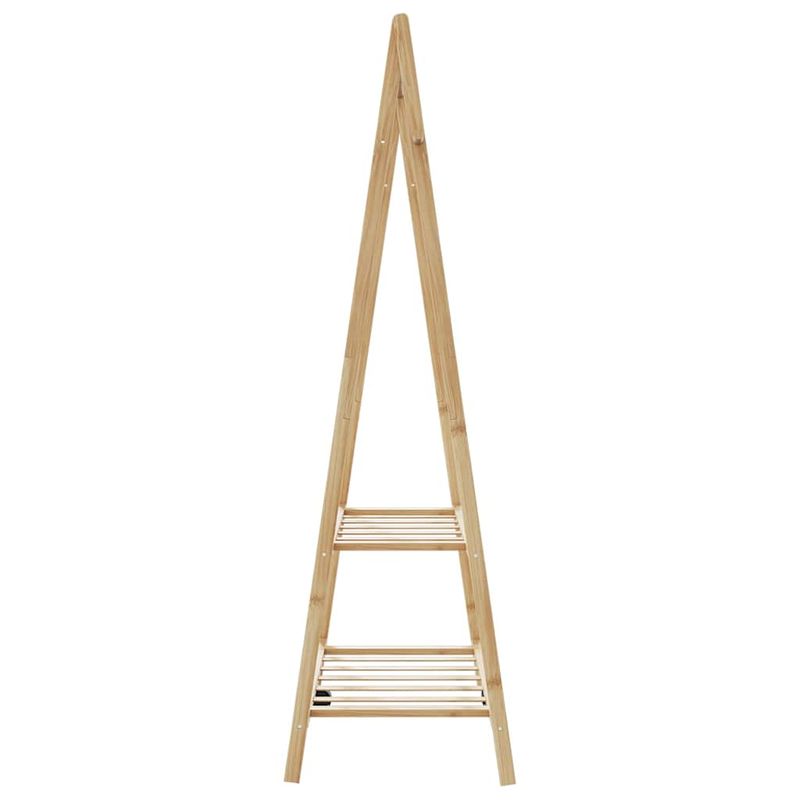 Casa si Gradina - Mobilier - Organizare si depozitare - Cuiere - Cuier pentru haine cu rafturi, 96x45,5x150,5 cm, bambus - Infinity.ro