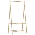 Casa si Gradina - Mobilier - Organizare si depozitare - Cuiere - Cuier pentru haine cu rafturi, 96x45,5x150,5 cm, bambus - Infinity.ro