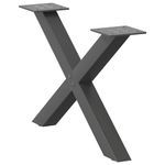 Casa si Gradina - Mobilier - Feronerie si accesorii mobila - Picioare masuta de cafea in forma de X, 2 buc Antracit Otel, mărime 50x(30-31) cm (40 mm) - Infinity.ro