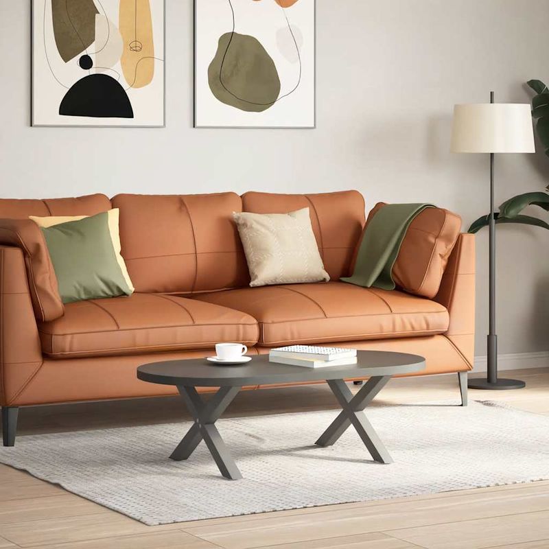 Casa si Gradina - Mobilier - Feronerie si accesorii mobila - Picioare masuta de cafea in forma de X, 2 buc Antracit Otel, mărime 50x(30-31) cm (40 mm) - Infinity.ro