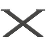 Casa si Gradina - Mobilier - Feronerie si accesorii mobila - Picioare masuta de cafea in forma de X, 2 buc Antracit Otel, mărime 50x(30-31) cm (40 mm) - Infinity.ro