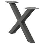 Casa si Gradina - Mobilier - Feronerie si accesorii mobila - Picioare masuta de cafea in forma de X, 2 buc Antracit Otel, mărime 50x(30-31) cm (40 mm) - Infinity.ro