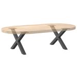 Casa si Gradina - Mobilier - Feronerie si accesorii mobila - Picioare masuta de cafea in forma de X, 2 buc Antracit Otel, mărime 50x(30-31) cm (40 mm) - Infinity.ro