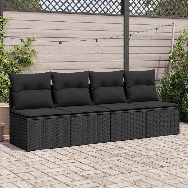 Casa si Gradina - Gradina si terasa - Mobilier exterior - Seturi mobila gradina - Set mobilier de gradina cu perne, 2 piese poliratan/lemn acacia - Infinity.ro